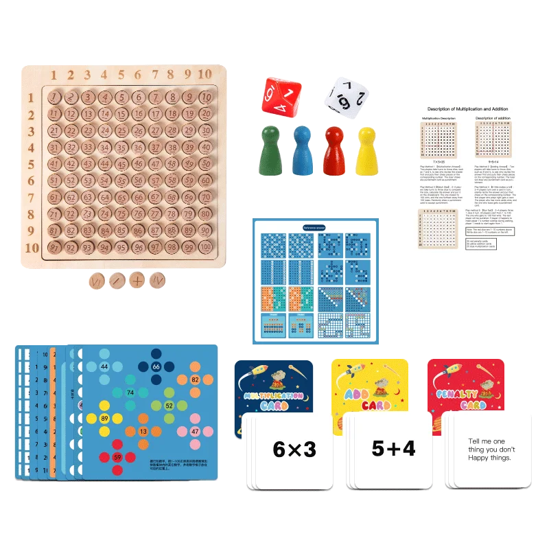 Educational Wooden Board Game For Children Mathematics Learning on Luulla