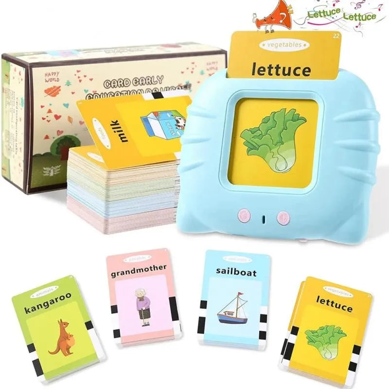Kids Interactive Learning Card Game Set With Reader