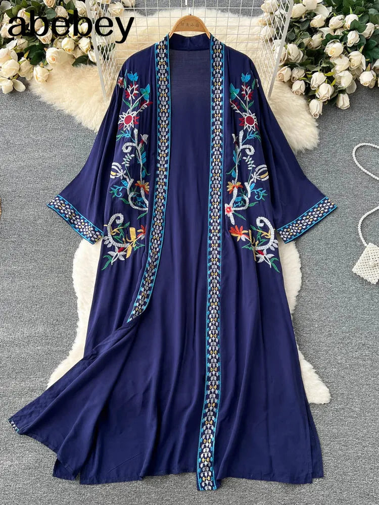 Navy blue kimono cardigan discount