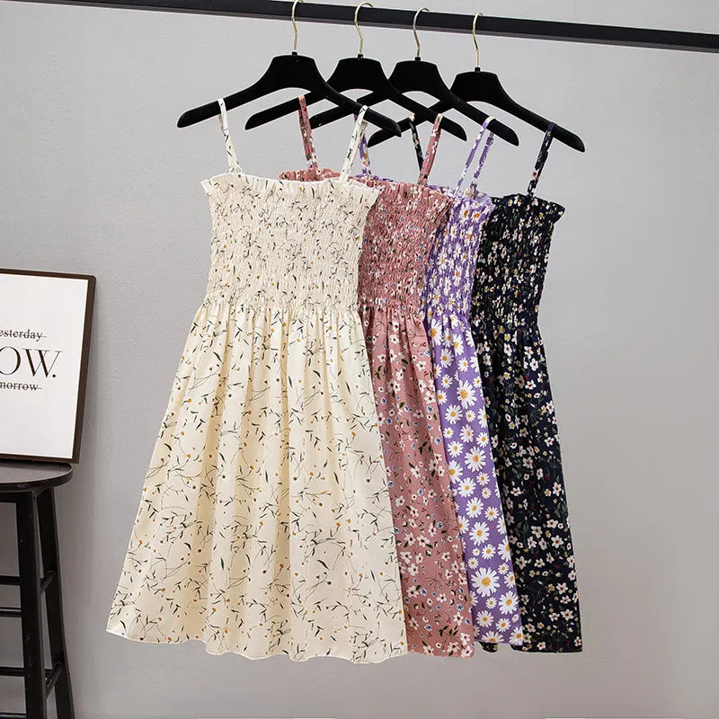 Sleeveless Floral Print Summer Dress Womens Midi Collection on Luulla