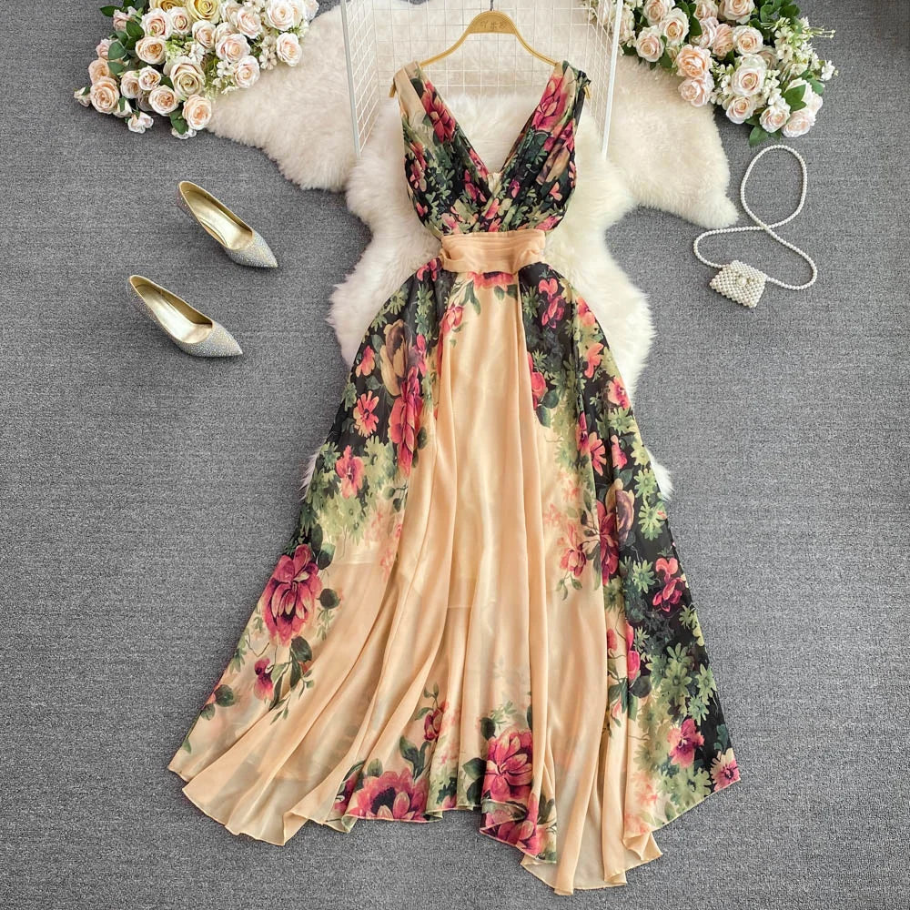 floral elegant evening dresses Paxton Gown – Floral Beaded Long Prom Dress