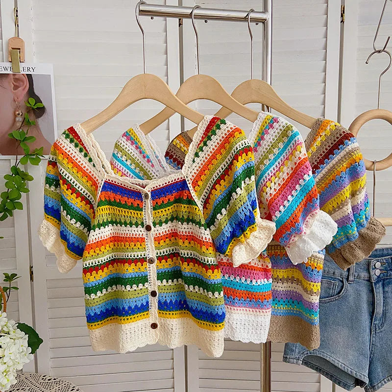 Rainbow cardigan boring 2025