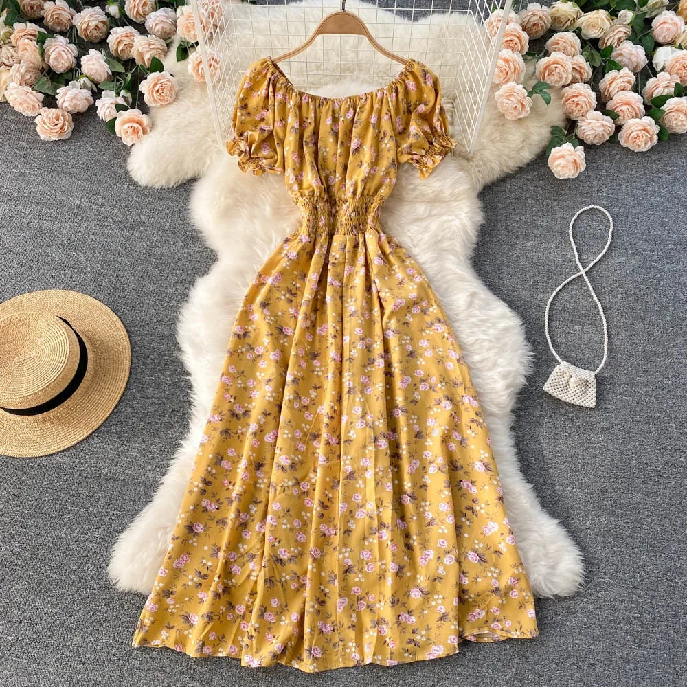Pink Floral Summer Dress main image 1