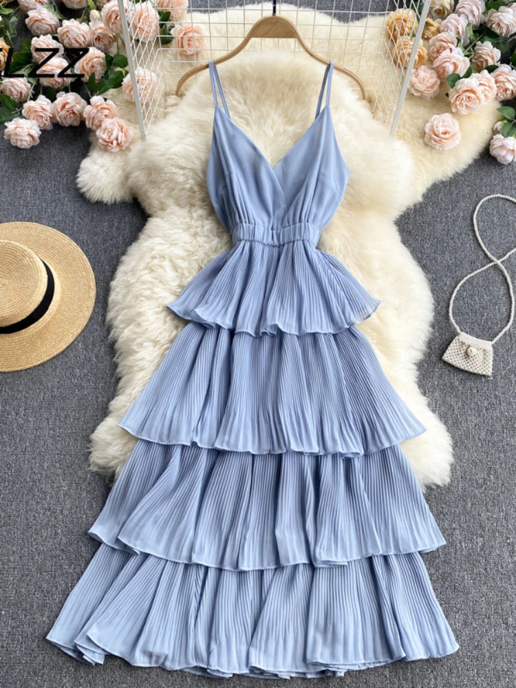 chinese dress ladies The Newbury Tiered Ruffle Detail Midi Dress in Cream + Cocoa – Piper & Scoot