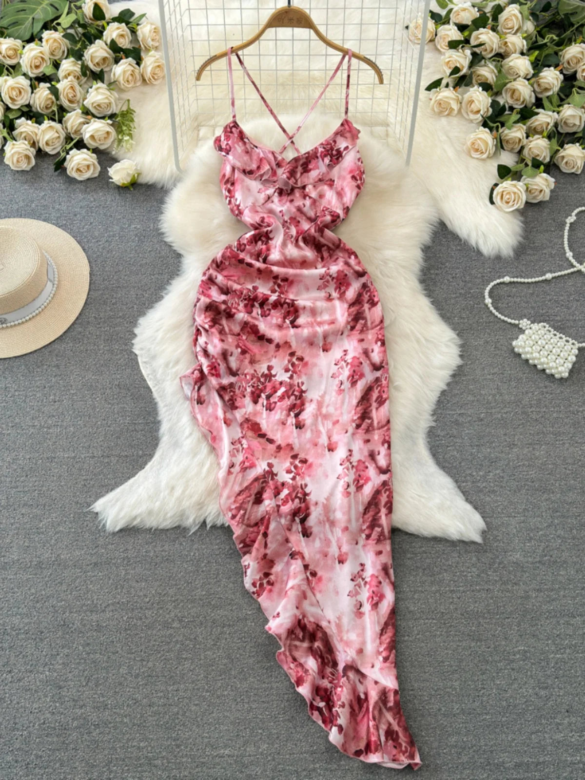 Elysian Bloom Luxe 2- Kaftan Maxi Dress/With Under Slip (New! 3 colors!)