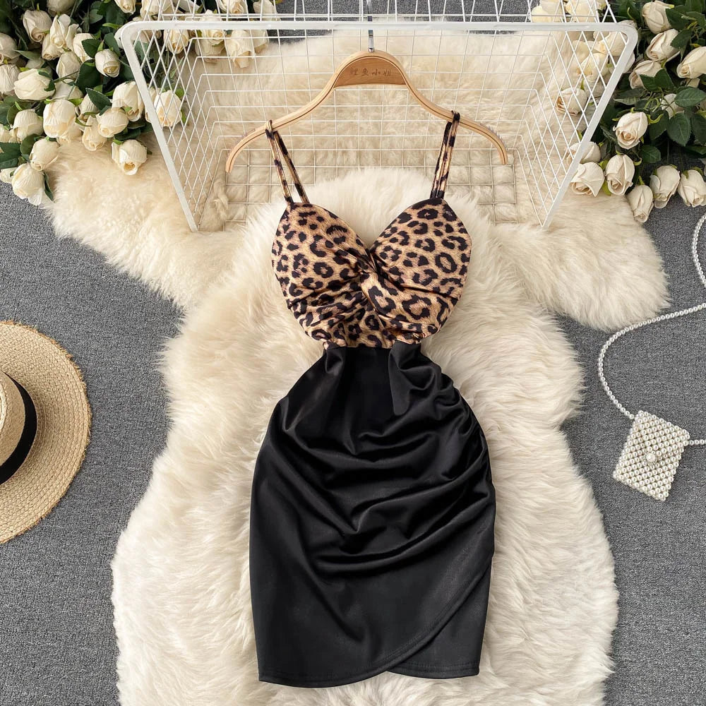 leopard satin slip dress Leopard Print Silk Slip Dress: 100% Mulberry Silk