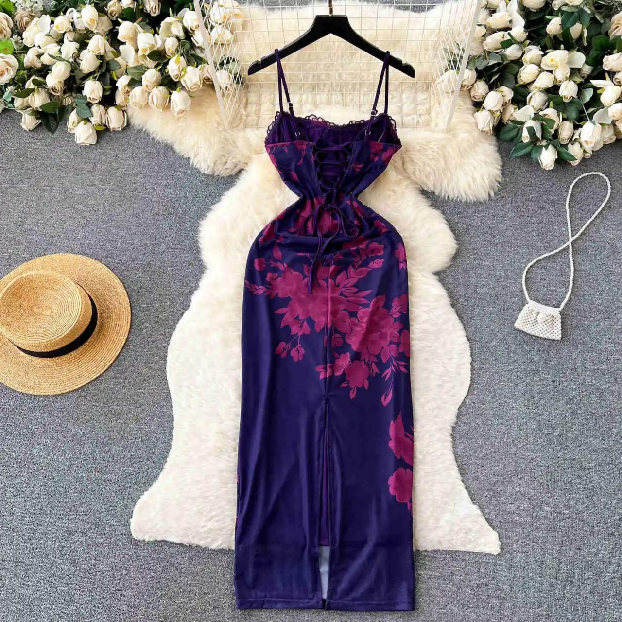 farm rio flora tapestry maxi dress Blue Winter Tapestry Long Sleeve Maxi Dress
