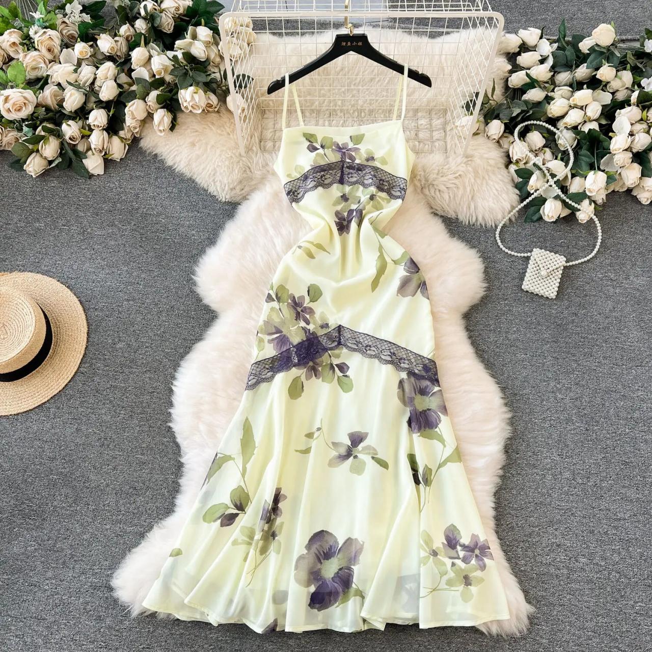 slim fit dress slacks 50% Off Cute Floral Slip Midi Dress main image 1