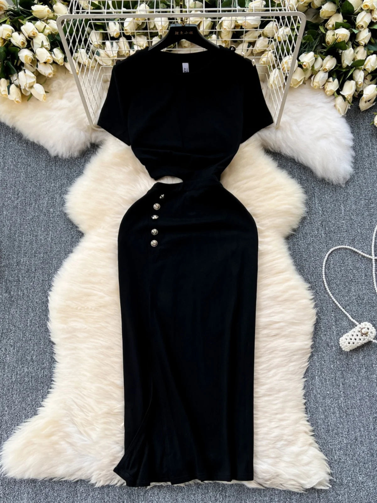 elegant velvet midi dress Susan main image 1