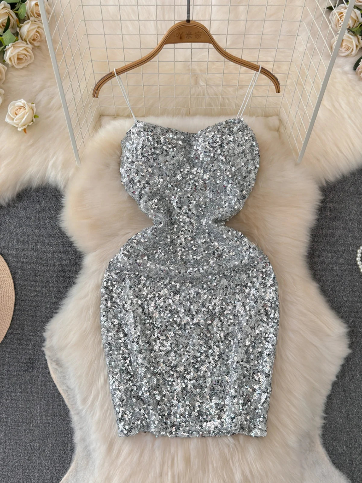 sachin and babi light blue dress SHEIN Essnce Plus Size Women's Black Dress Sequin Party Dress,Women Skirts  Christmas Party Dress,Princess Women Costume New Year Eve Dress,Holiday  Dress Silver Skirt