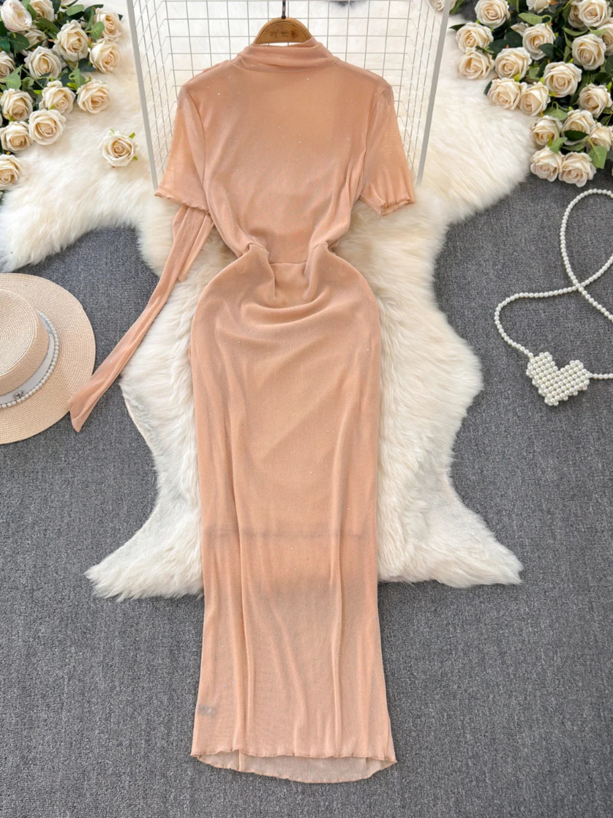blush pink wrap maxi dress Blush Floral Wrap Maxi Dress