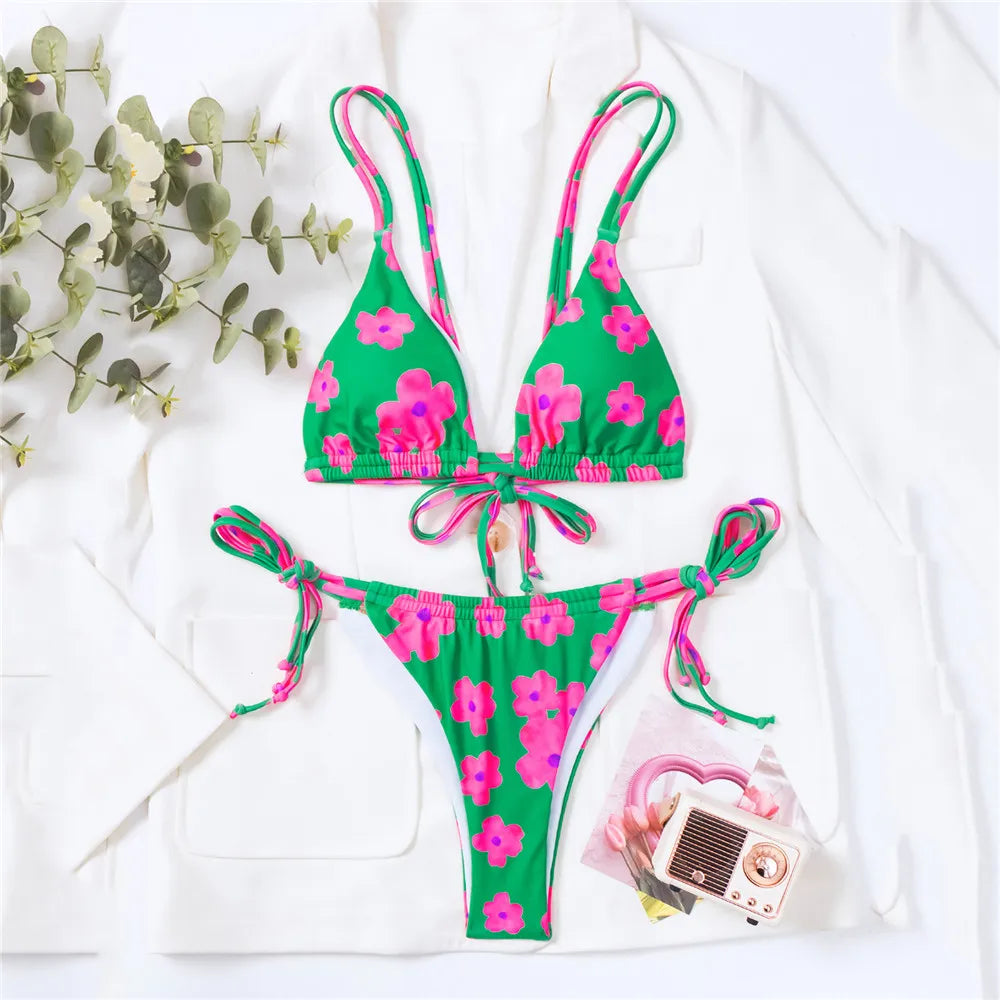 Blue Hot Air Balloon Pink Bow Swimsuit – Deolinda SS26 In Stock Now main image 1