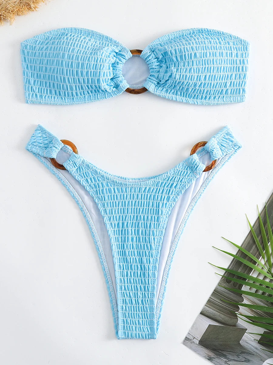 Bikini Ring Ombre White