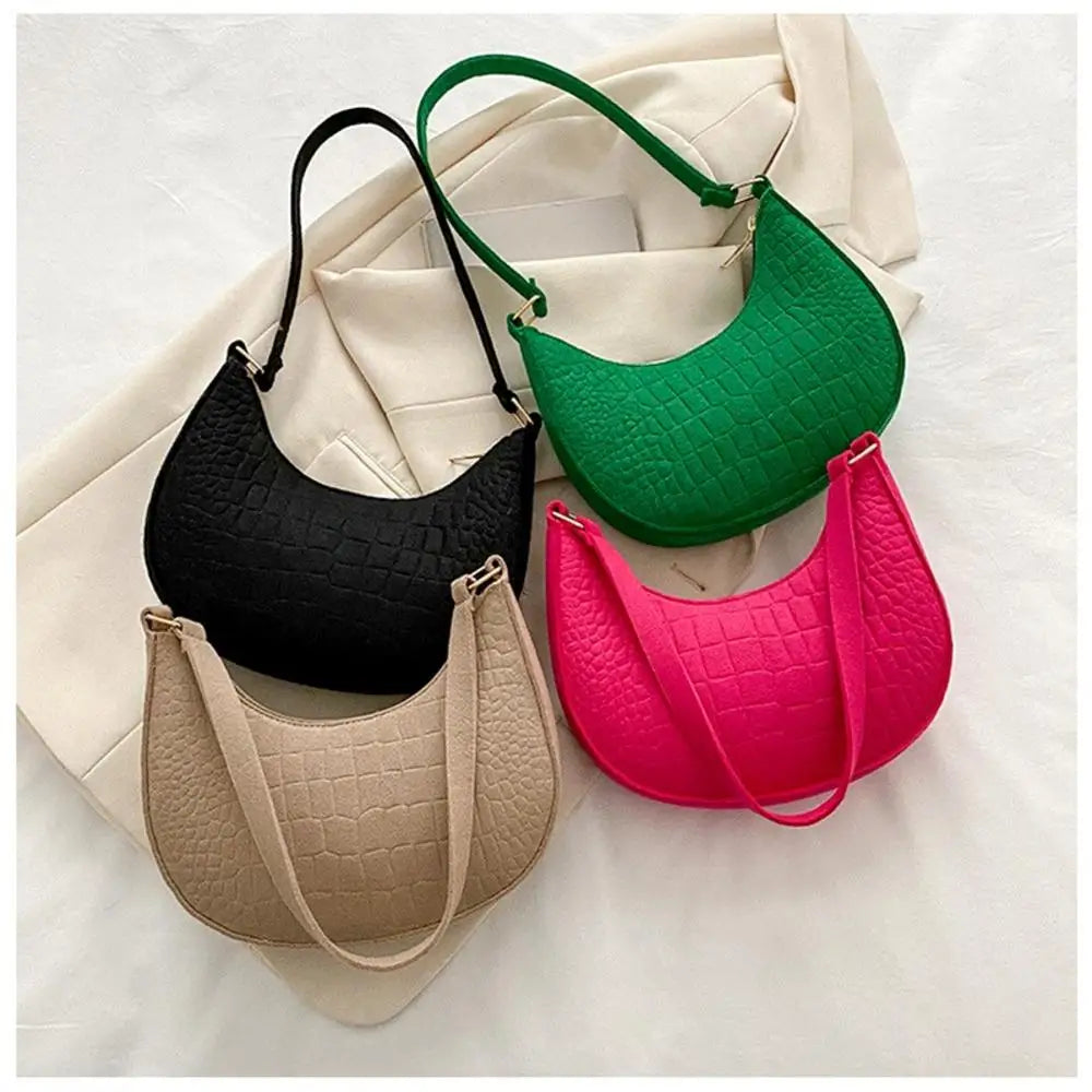 Croc textured shoulder bag online