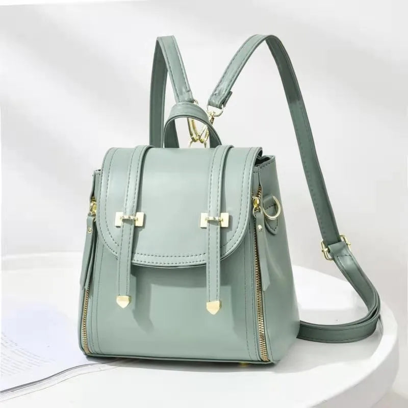 Midnight blue pretty glance.  Classic Faux Leather Backpack main image 0