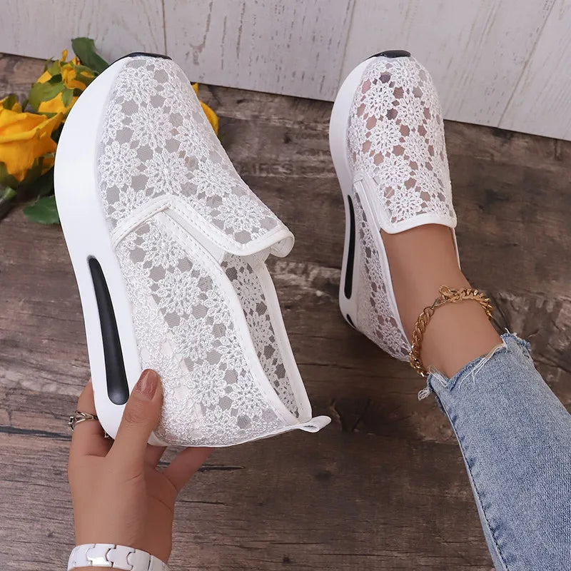 White lace sneakers new arrivals
