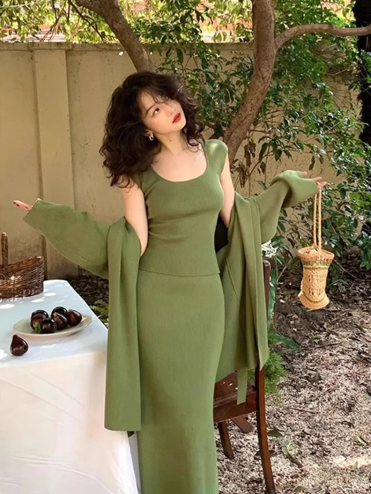 Keep Me Comfy Casual Maxi Dress in Green
