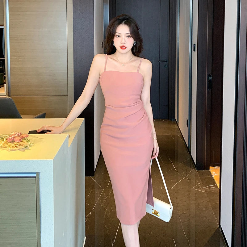 Elegant Sleeveless Midi Dress For Women