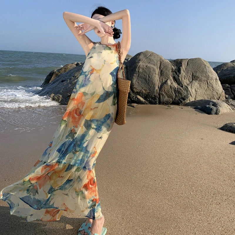 Coastal Maxi Summer Dress