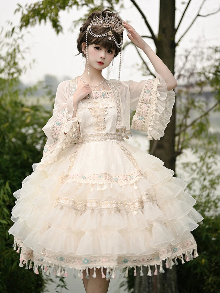 Victorian ruffle dress top