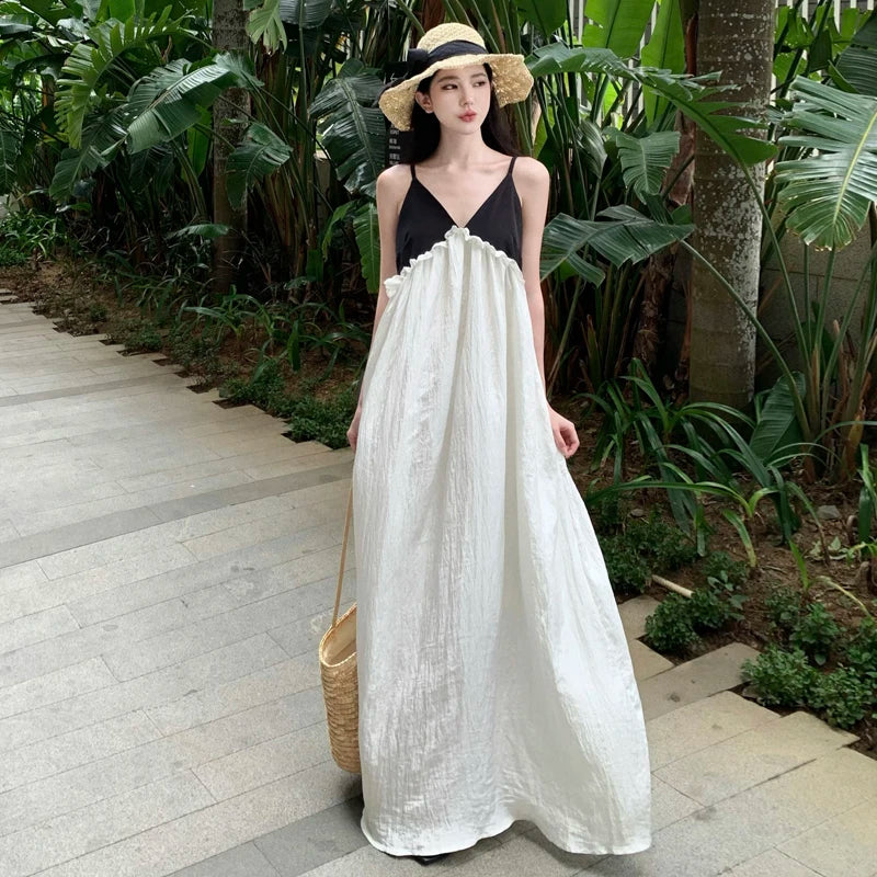 Summer Casual Loose Sleeveless Maxi Dress
