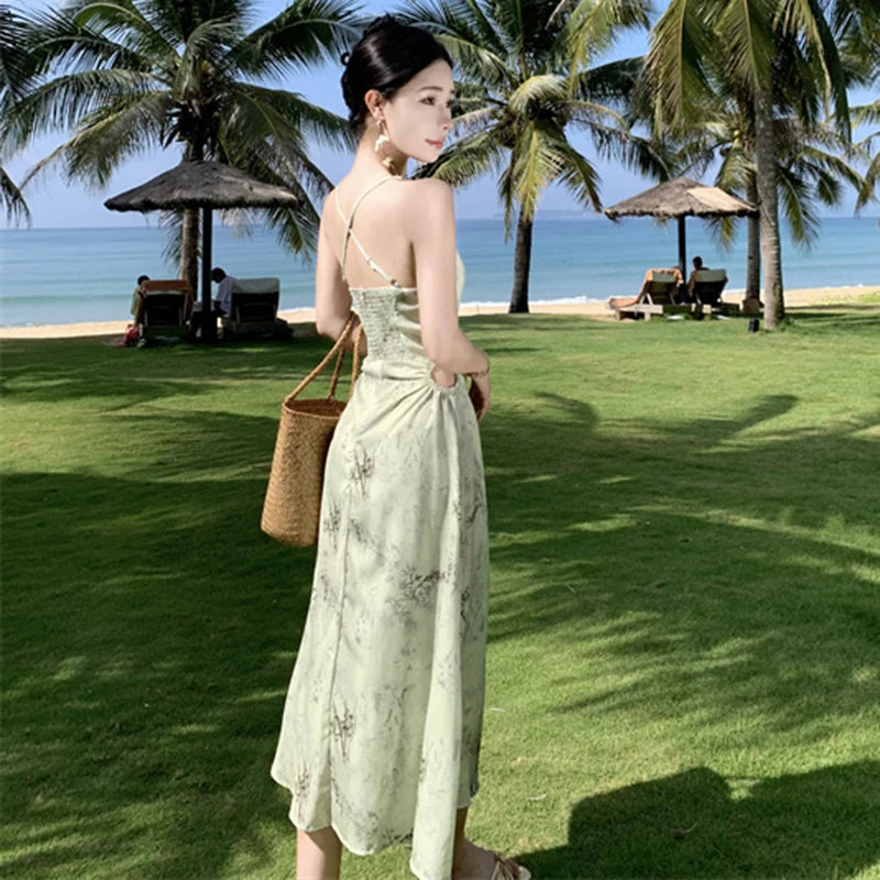 chinese dress ladies Blush One-Shoulder Maxi Dress – Soft Pink Vacation Look – Opulent Gurlz