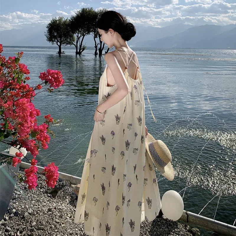 sachin and babi light blue dress Vintage Backless Off-Shoulder Padme