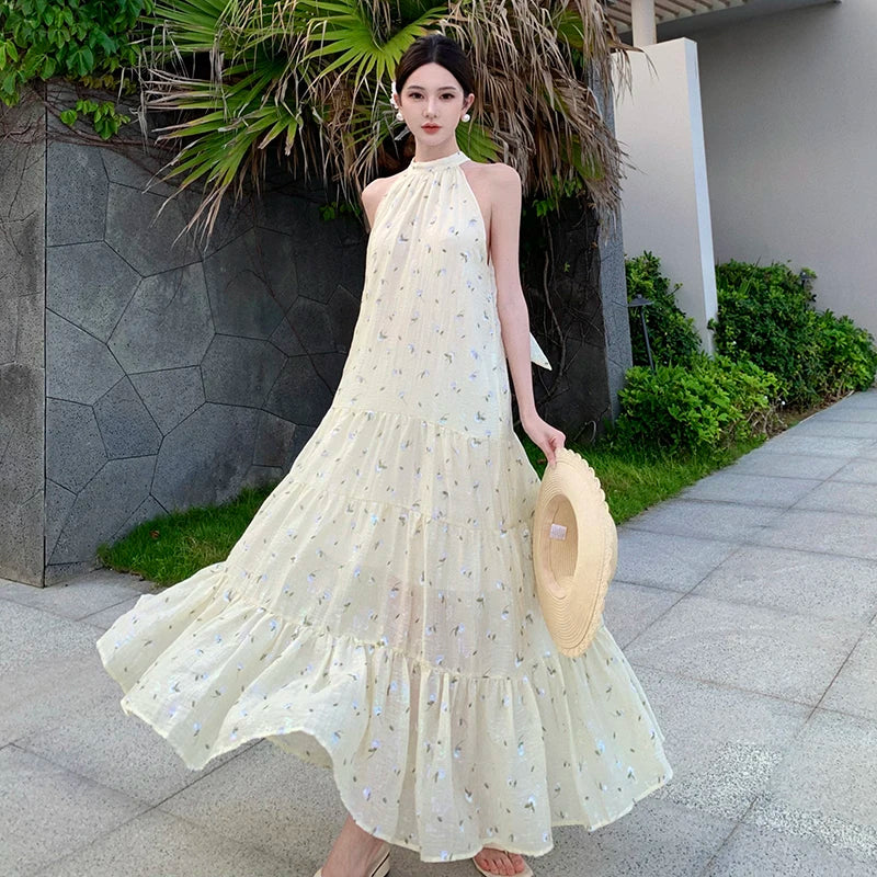 Elegant Sleeveless Boho Summer Maxi Dress on Luulla