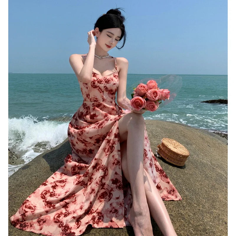 chinese dress ladies Lady Black Tie - Breezy Maxi Dress - Blue