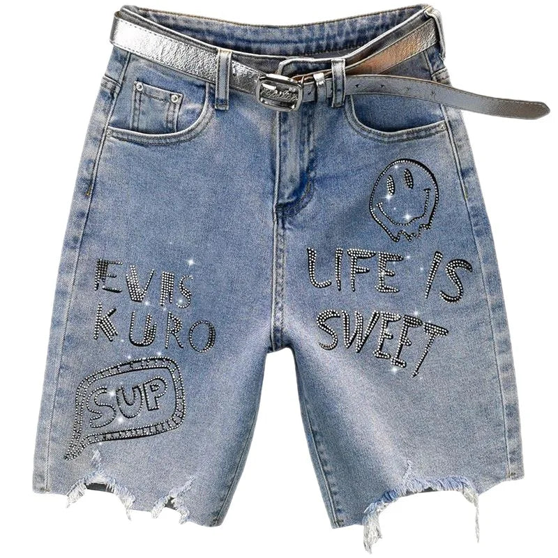 Otto Denim Bermuda Shorts - Blue – The Frankie Shop