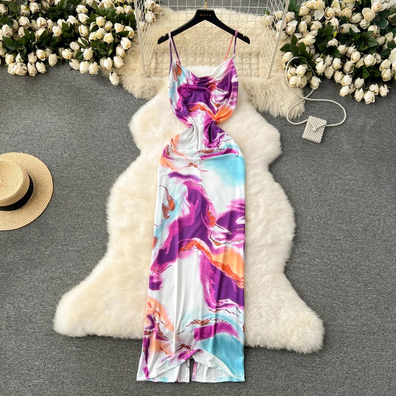 Maxi Dress Colourful Slip Dress Maxi Dress Dillards Sun Dresses Ombre  V-neck Maxi Slip Dress