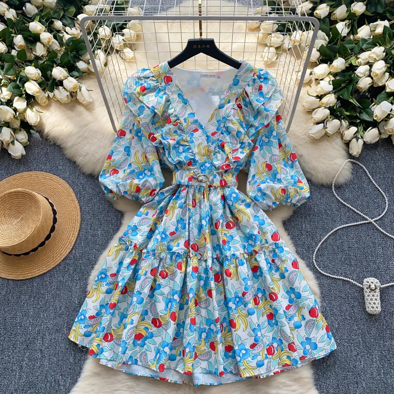 V neck summer dress on sale