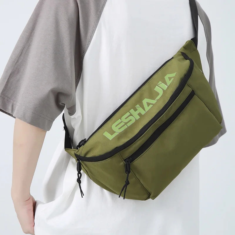 Leshajia Waterproof Waist Pack Crossbody Bag Olive on Luulla