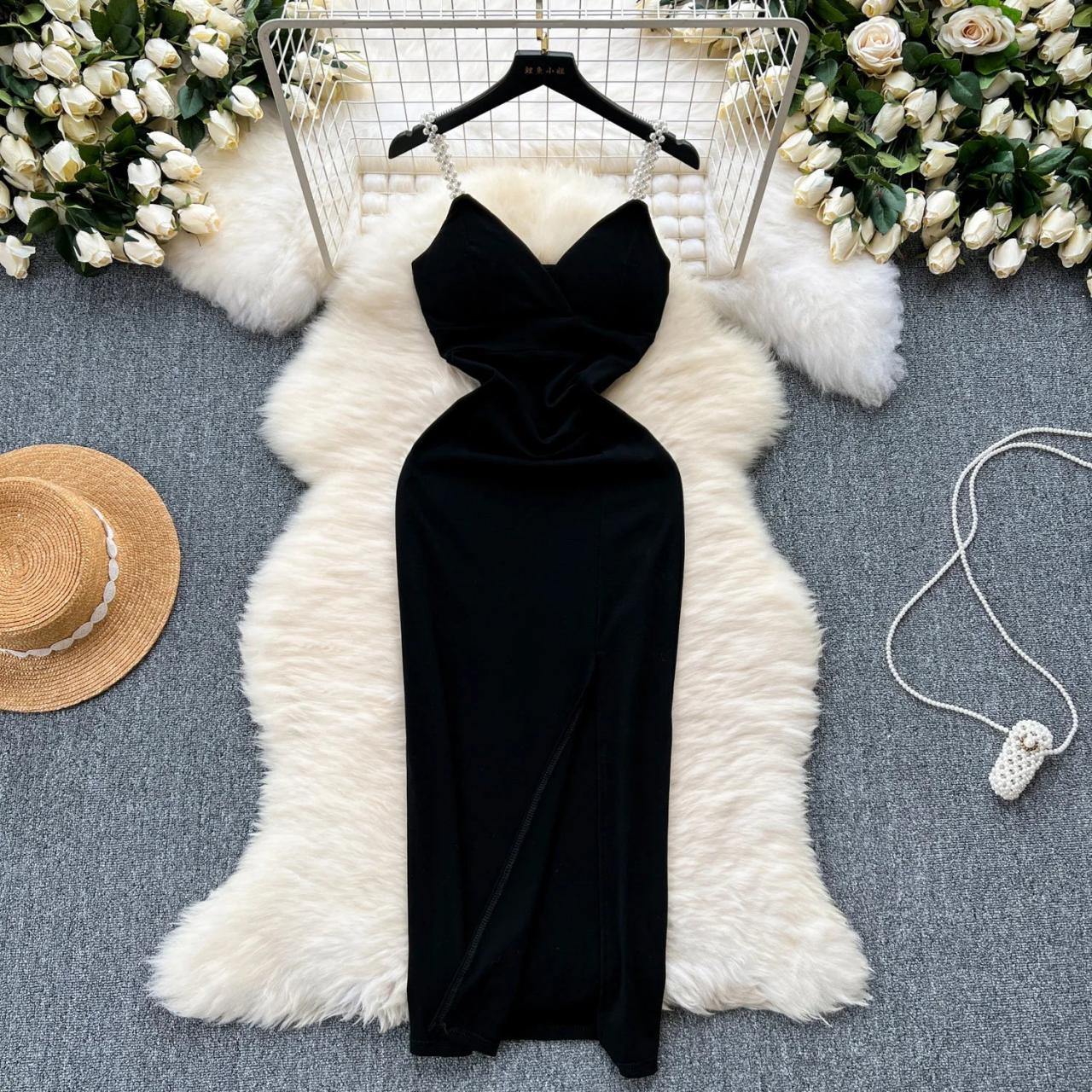 black velvet elegant dress Black VELVET MERMAID FORMAL DRESS