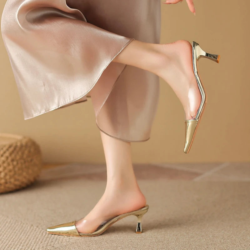 【LYN】 サンダル Milly Infinite Low Heel Slip-Ons Beige VIEW ALL FLATS AND SANDALS