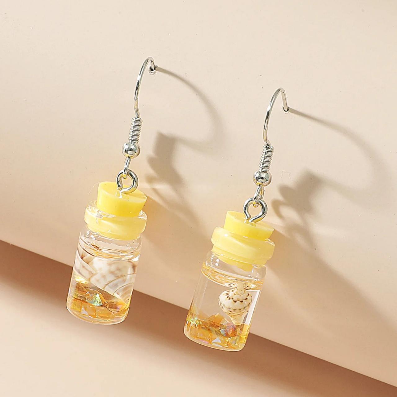 Baby bottle earrings online