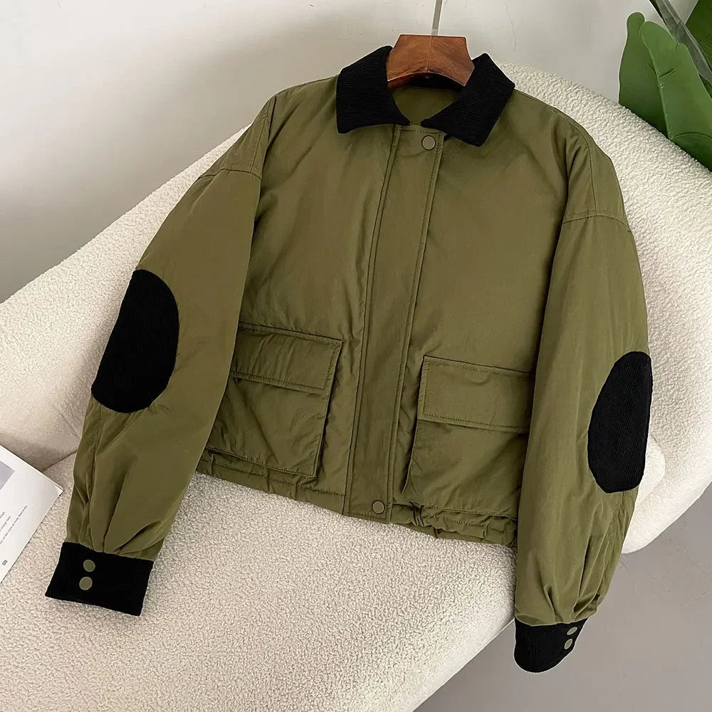 Olive green and black jacket best sale