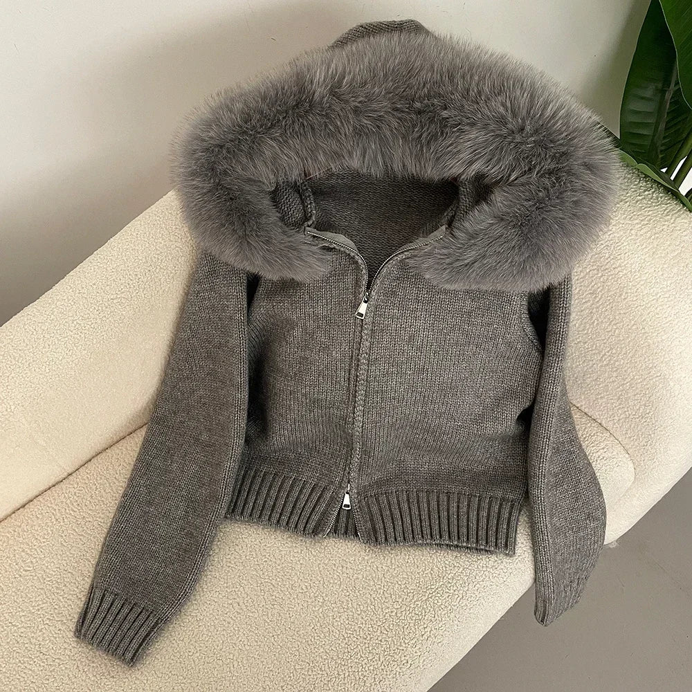 2-in-1 Cable Knit Puffer Jacket/Gilet - Beige | Parallel
