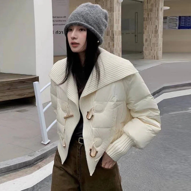 Toggle puffer jacket discount