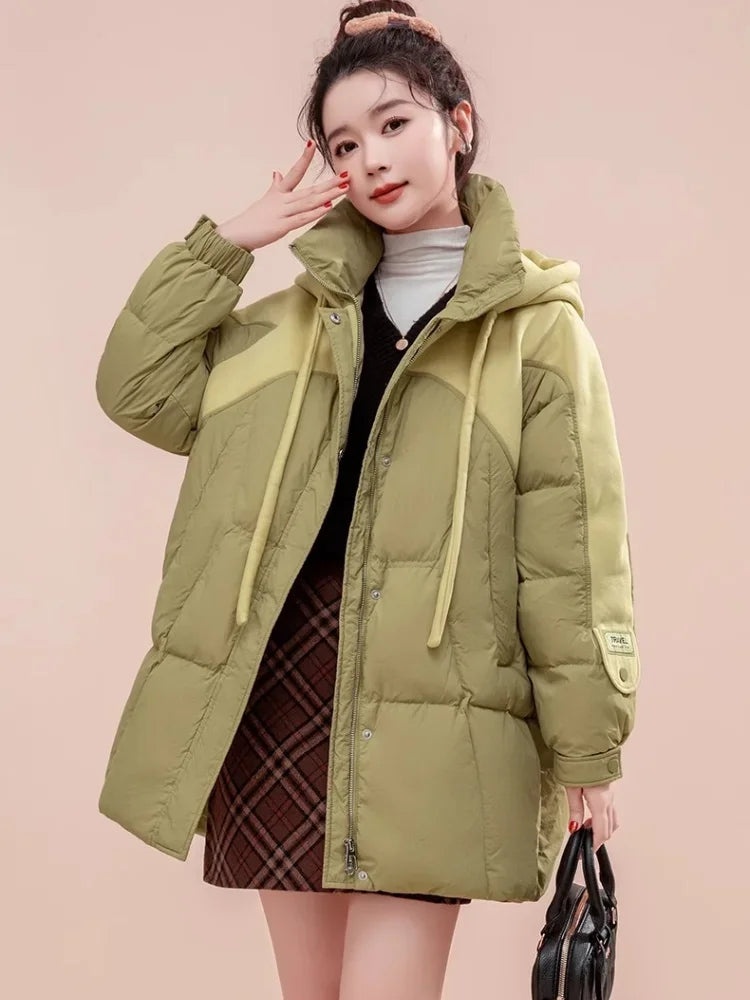 Women's olive winter coat on sale