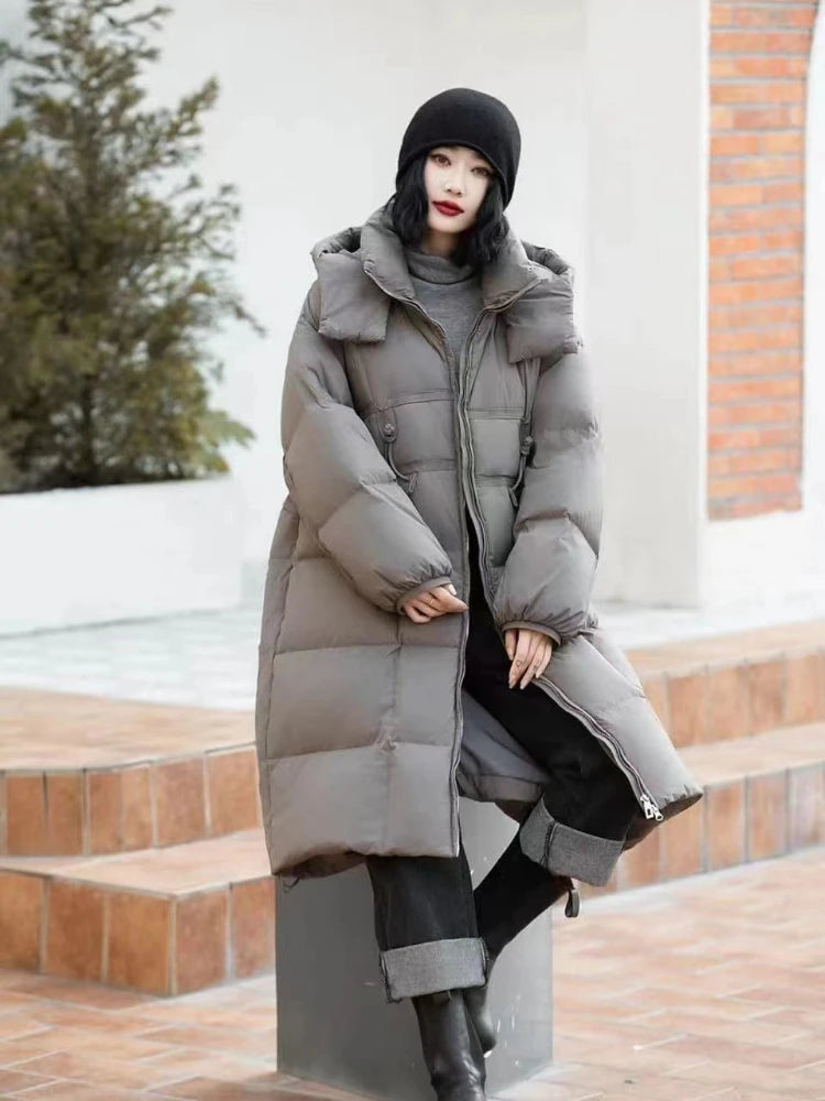 Oversized longline fugly padded coat