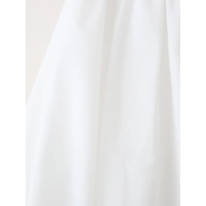 White Skirt with Embroidered Cut Out main image 1