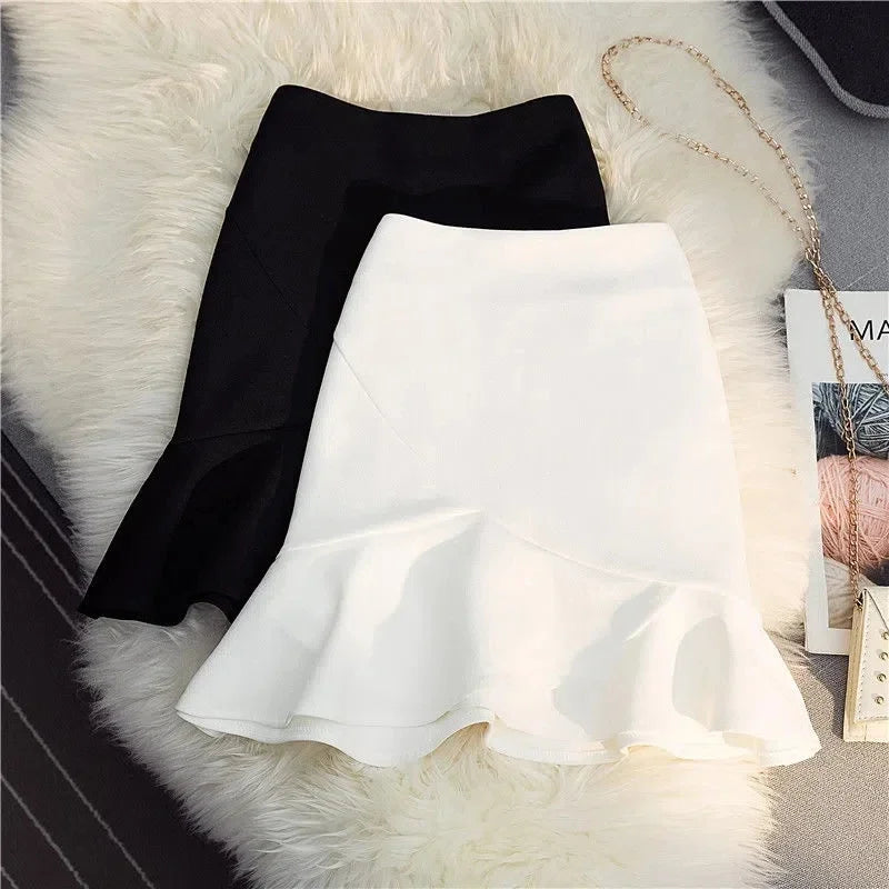 Womens Flared Hem High waist Pencil Skirt on Luulla