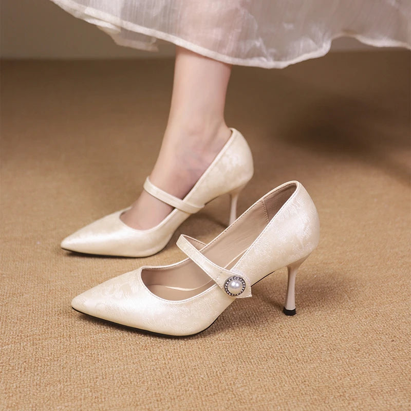 beige heels with white dress Marona Cotton Mini Dress in Beige Melange