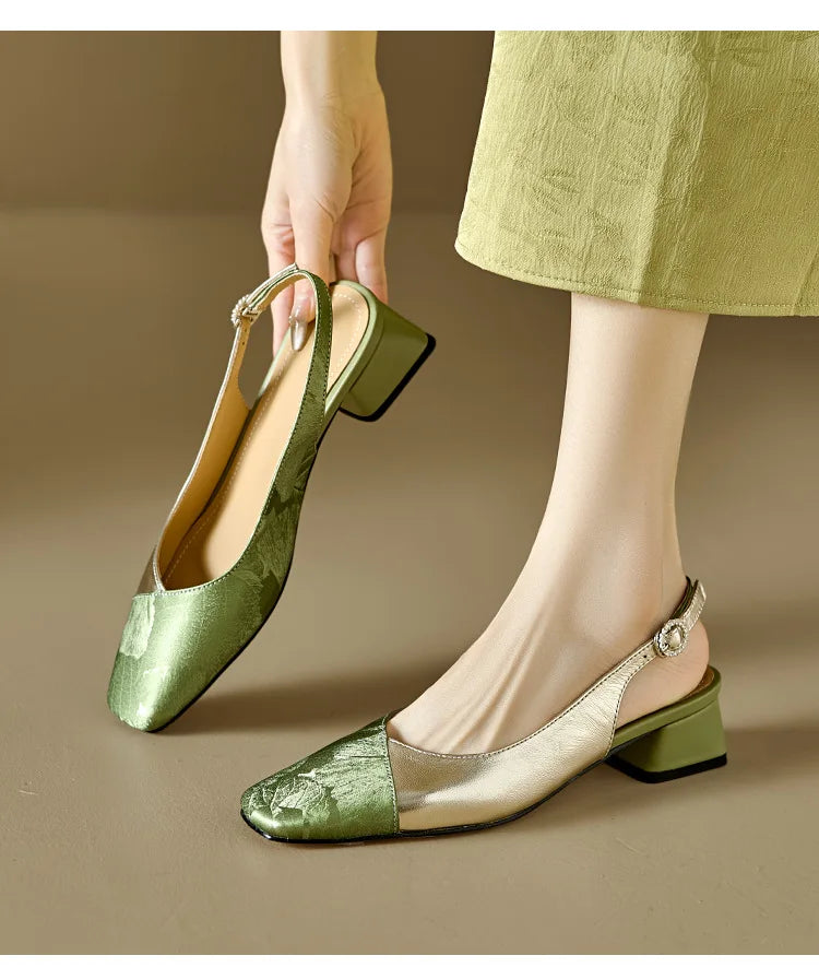 slim fit dress slacks Men's Forest Green Cap Toe Lace-Up Dress Shoes