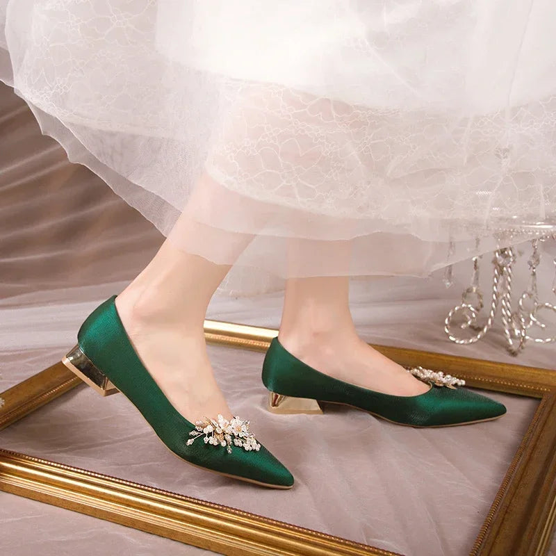 green and white gingham dress Barefoot Flat Shoes Toledo Green for Women main image 1