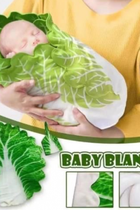 Cabbage Blanket Adult Baby Simulation Vegetable Cap Blanket Super Soft Baby Thick Creative Funny Lunch Blanket