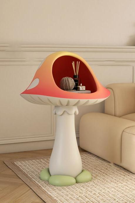 Light Luxury Nordic Creative Mushroom Storing Statue,living Room Furniture Sofa Side Table,cartoon Home Decoration Accessories