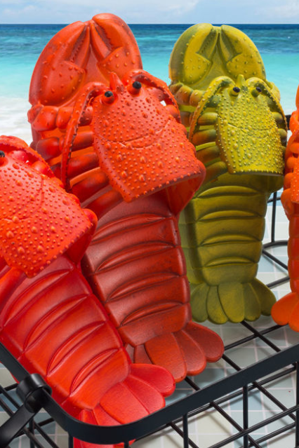 Family Slippers Men&amp;#039;s And Women&amp;#039;s Summer Creative Cute Crayfish Children&amp;#039;s Slippers Wear Beach Sandals