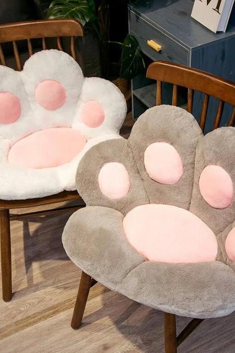 70 X 60cm Kawaii Cat Paw Plush Toys Cute Soft Stuffed Floor Cushion